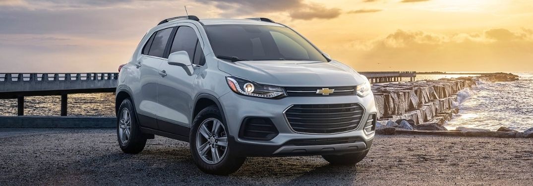 The 2021 Chevrolet Trax during sunset.