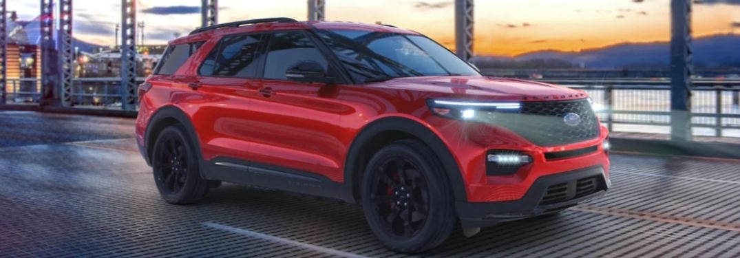 front quarter view of the 2022 Ford Explorer