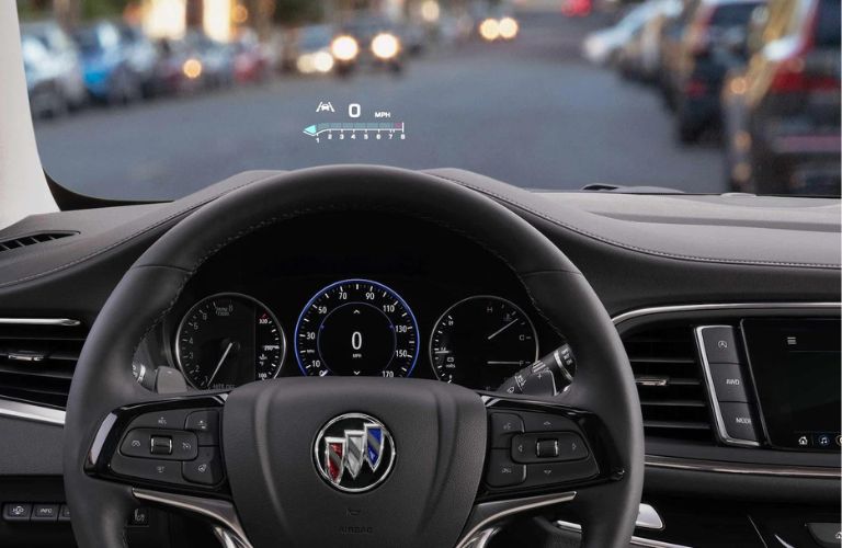 2023 Buick Enclave head-up display view