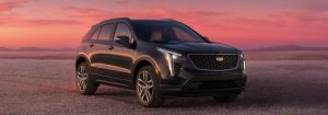 2023 Cadillac XT4 side and front view