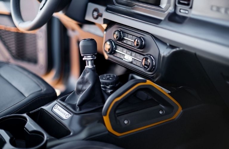 Interior front view of a vehicle
