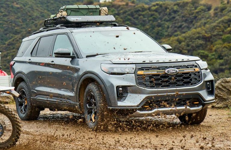 2026 Ford Explorer® driving on the dirt