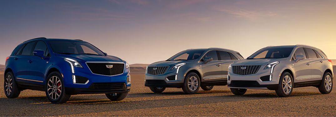 Three 2026 Cadillac XT5 exterior looks
