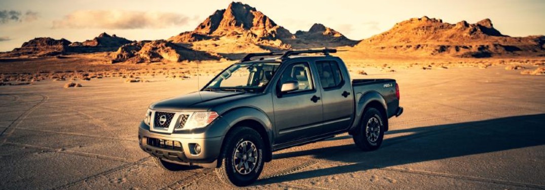 2020 Nissan Frontier front and side profile