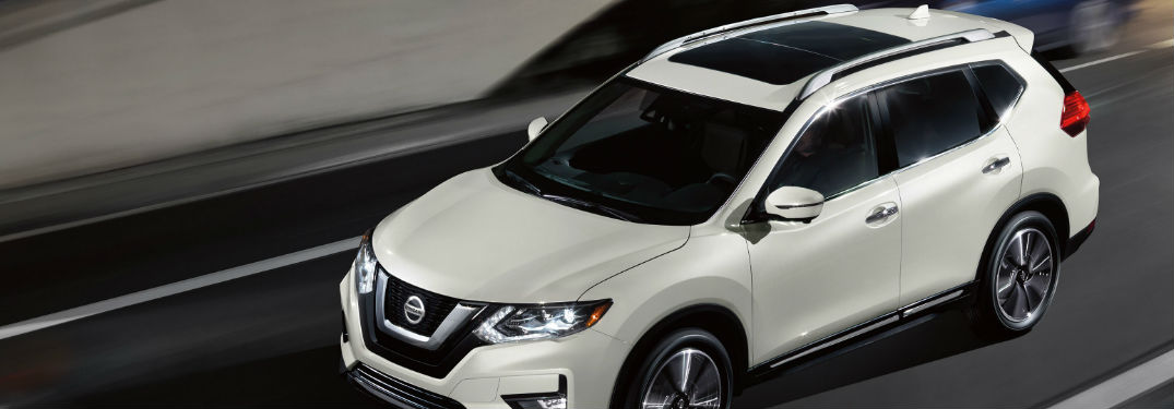 2020 Nissan Rogue driving on a road