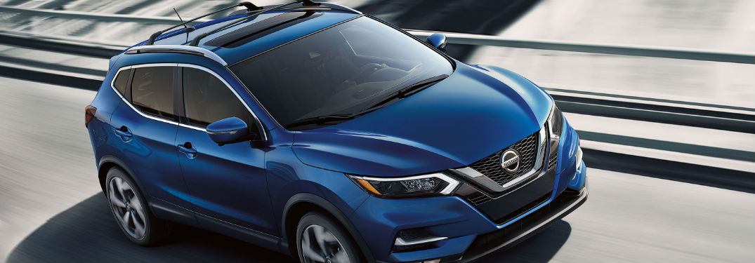 2020 Nissan Rogue Sport driving on a road