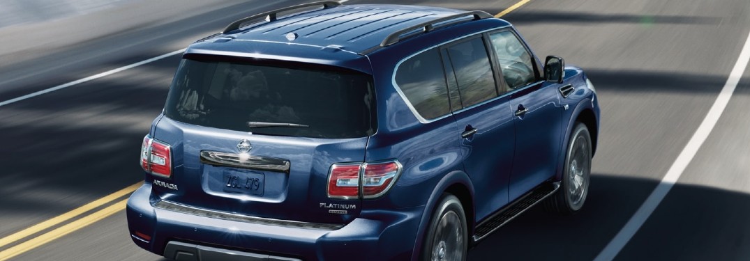 2020 Nissan Armada driving on a road