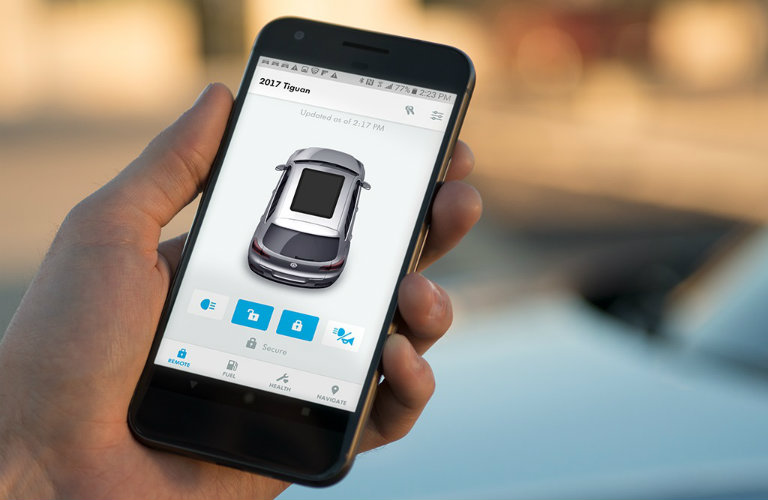 Vw Car Net Mobile App Tiguan Controls B O Team Gunther Volkswagen