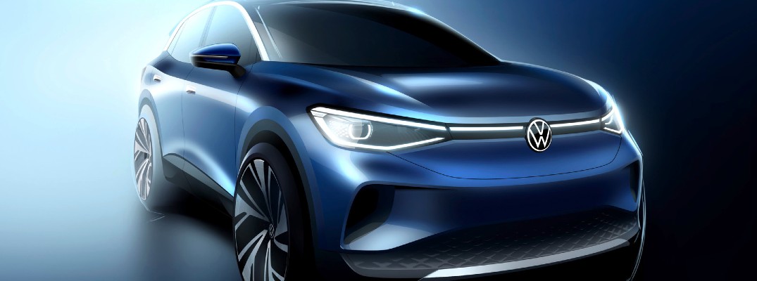 An illustration of a future Volkswagen EV that could be coming to the United States.