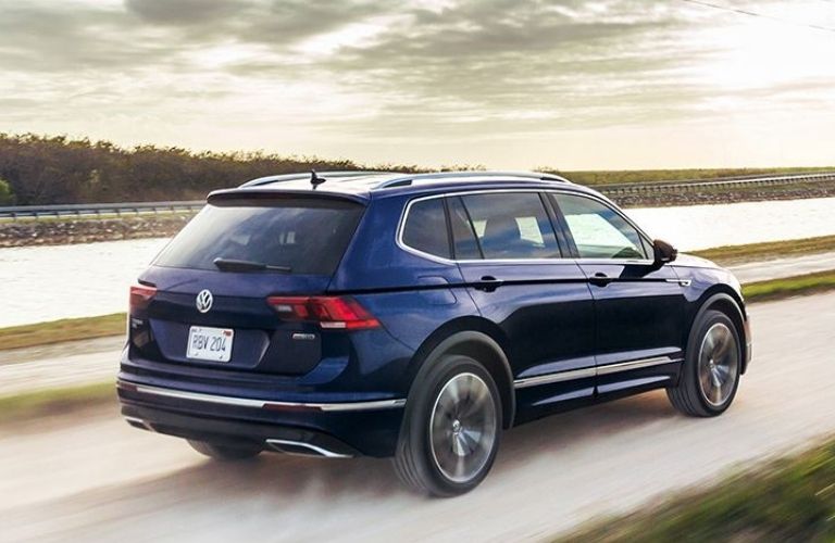 2022 VW Tiguan back and side exterior view