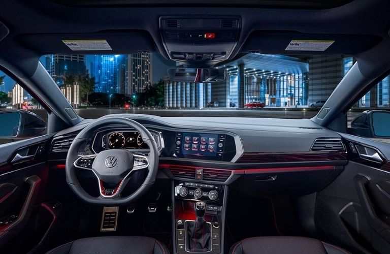 Dashboard view of the 2022 Volkswagen Jetta GLI