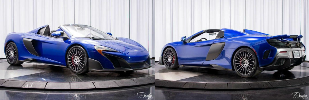 2016 McLaren 675LT Exterior Passenger Side Front and Passenger Side Rear
