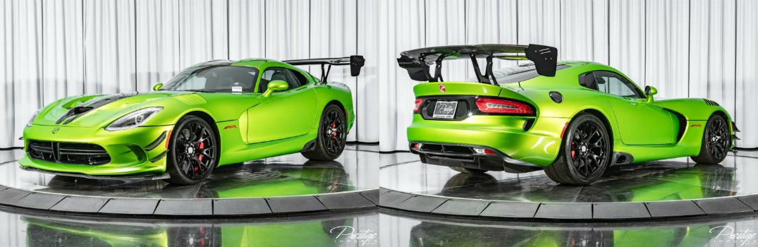 2017 Dodge Viper GTC Exterior Driver Side Front Passenger Rear Profiles