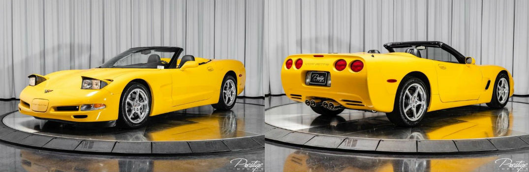 2001 Chevy Corvette Exterior Driver Side Front Passenger Rear Profiles
