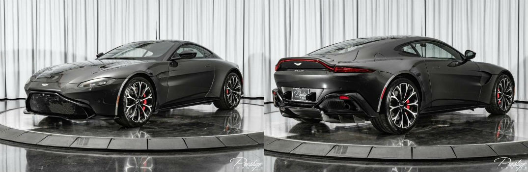 2019 Aston Martin Vantage Exterior Driver Side Front Passenger Rear Profiles