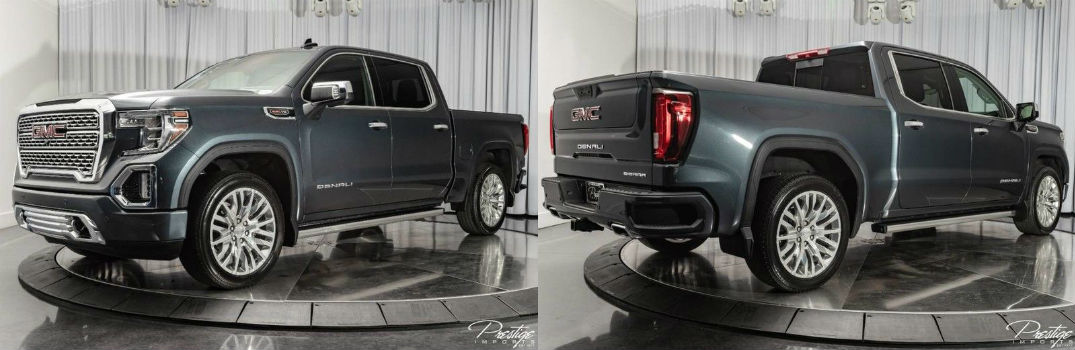2019 GMC Sierra 1500 Denali Exterior Driver Side Front Passenger Rear Profiles