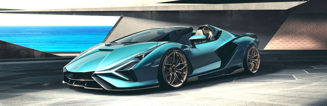 Lamborghini Sian Roadster Exterior Driver Side Front Profile