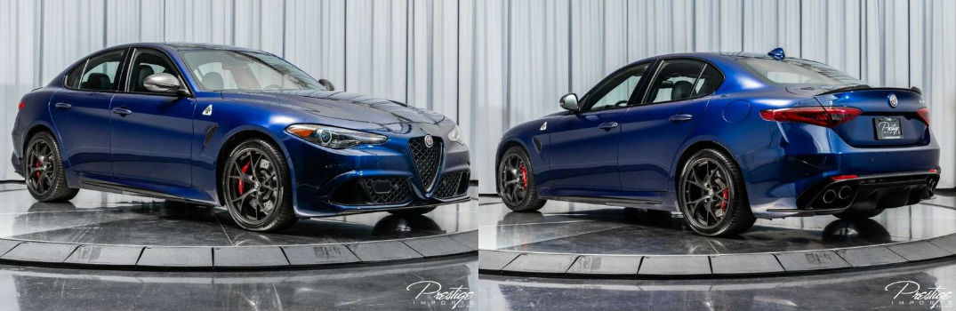 2018 Alfa Romeo Giulia Quadrifoglio Exterior Passenger Side Front Driver Rear Profiles