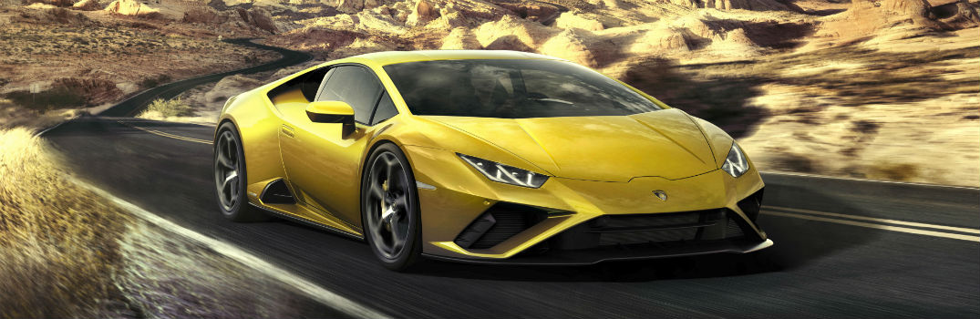 2020 Lamborghini Huracan EVO RWD Exterior Passenger Side Front Angle