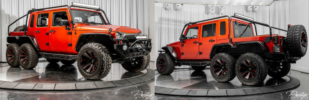2016 Jeep Wrangler Unlimited 6x6 Hellcat Rubicon Exterior Passenger Side Front Driver Rear Profiles