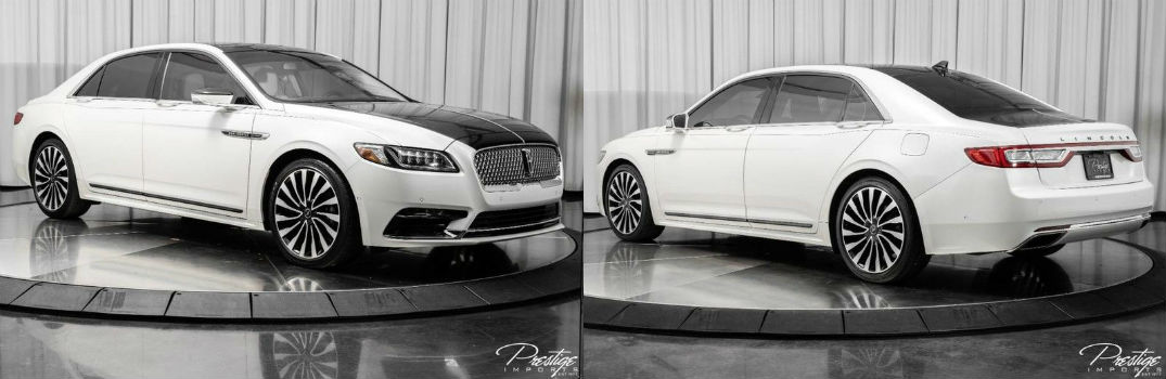 2019 Lincoln Continental Black Label Exterior Passenger Side Front Driver Rear Profiles