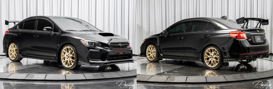 2018 Subaru WRX STI Type RA Exterior Passenger Side Front Driver Rear Profiles