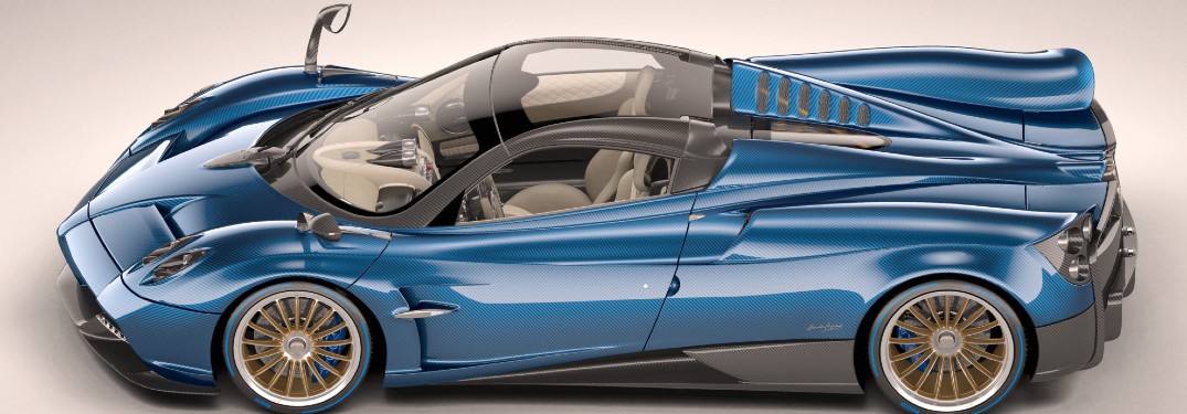 2017 Pagani Huayra Roadster Ginevra Exterior Driver Side Front Aerial Profile