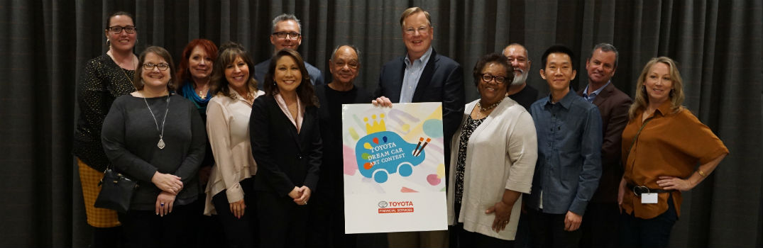 National judges after voting for U.S. winners of the 12th Toyota Dream Car Art Contest