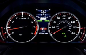 2018 Acura TLX display readings