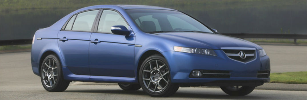 blue 2008 Acura TL profile