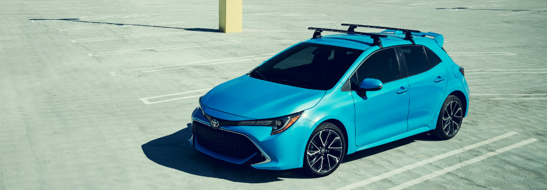 2019 Toyota Corolla Hatchback parked in parking lot