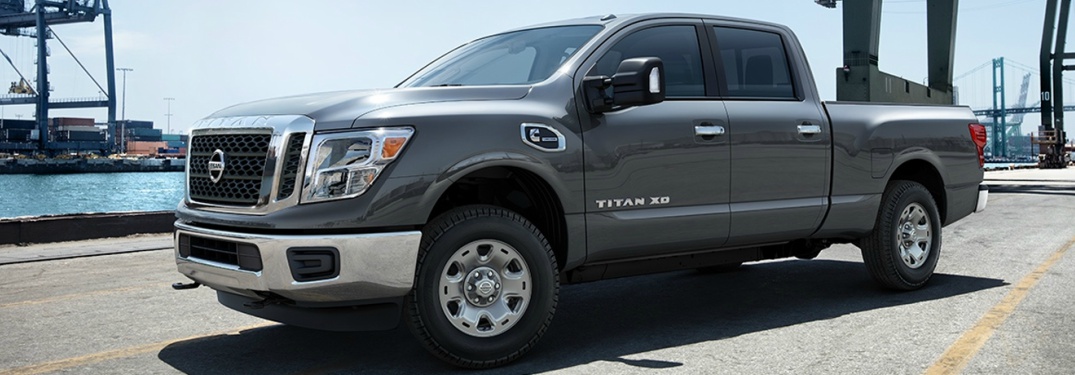 gray 2018 Nissan Titan XD front side view