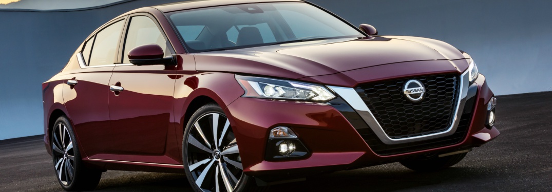 red 2019 Nissan Altima front side view