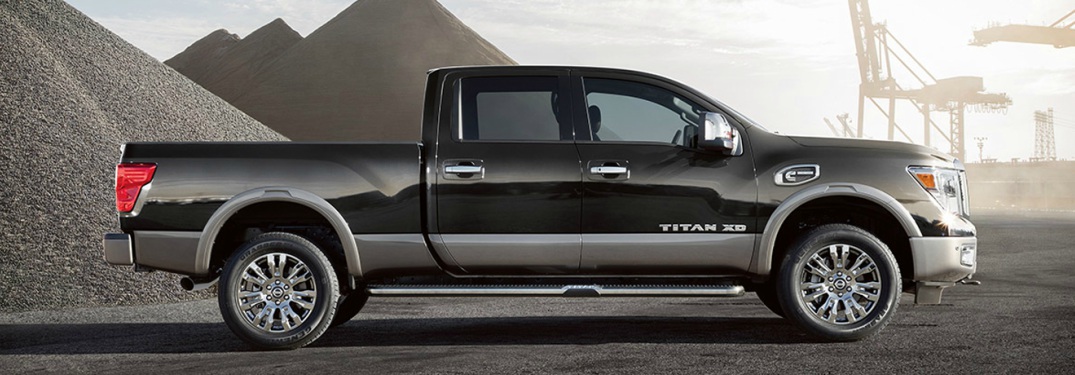 black 2018 Nissan Titan XD side view