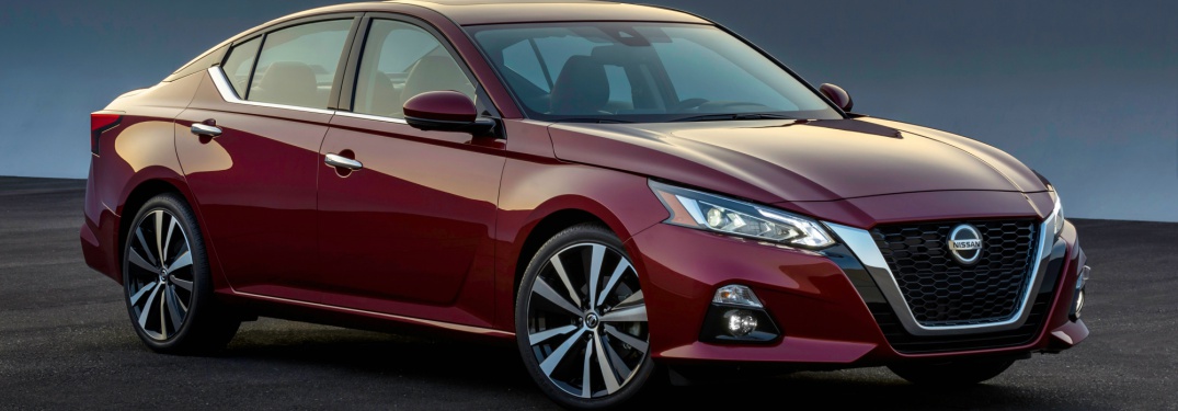 red 2019 Nissan Altima front side view