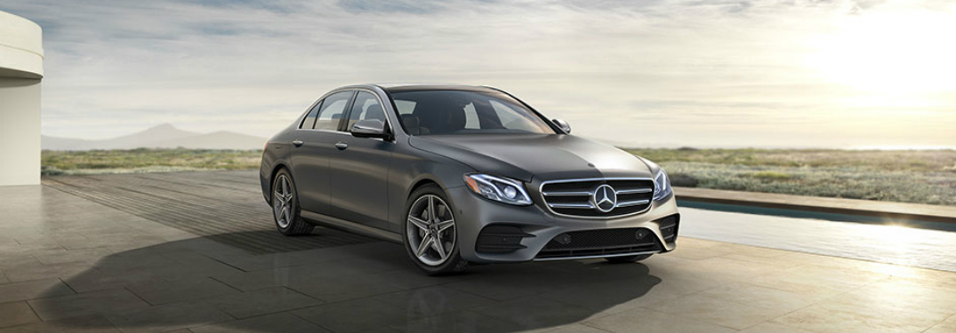 Silver 2018 Mercedes-Benz E-Class parked outside