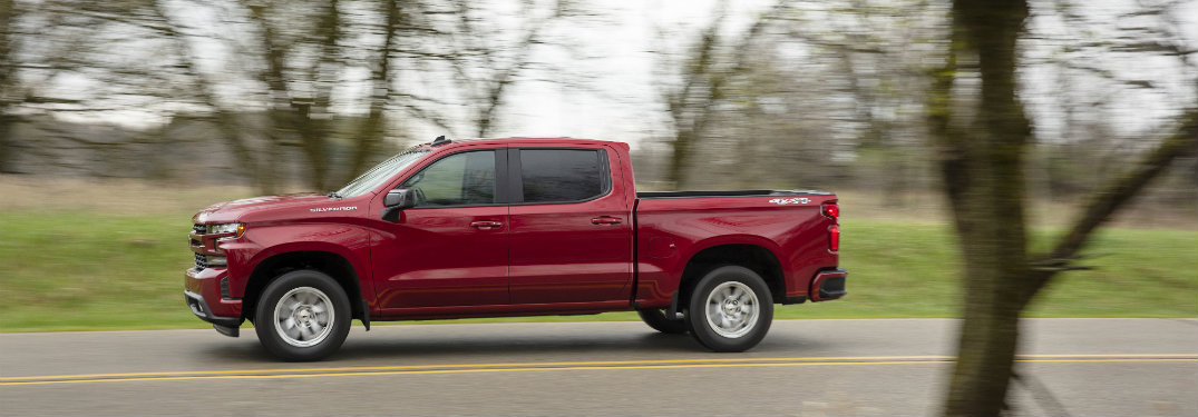 Side Profile Red 2019 Chevrolet Silverado