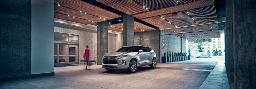 2019 Chevrolet Blazer parked indoors