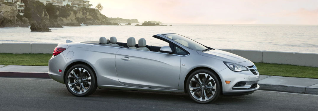 2018 Buick Cascada parked on road with body of water in the background