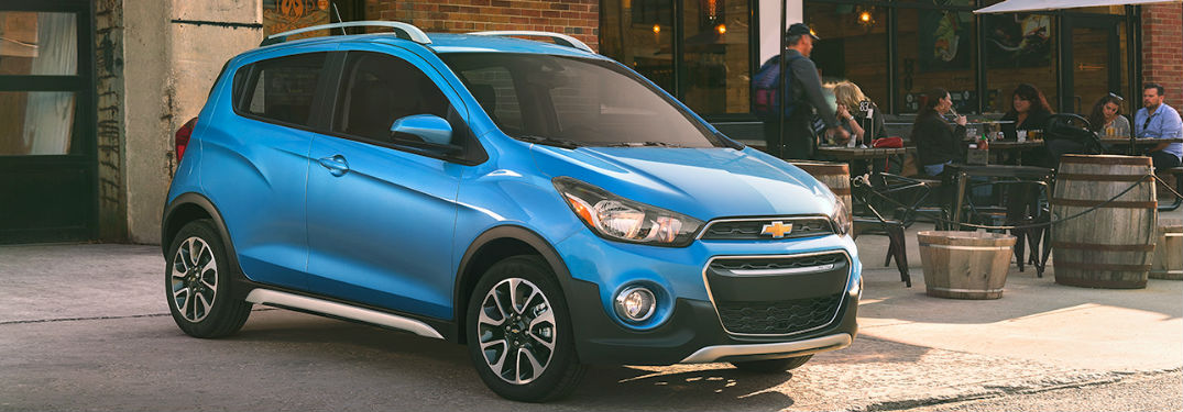 2018 Chevy Spark parked showing front and side profile