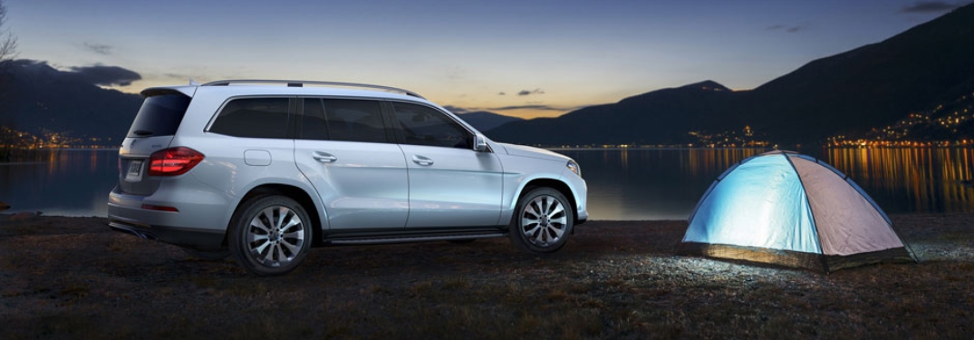 2018 Mercedes-Benz GLS parked by campfire