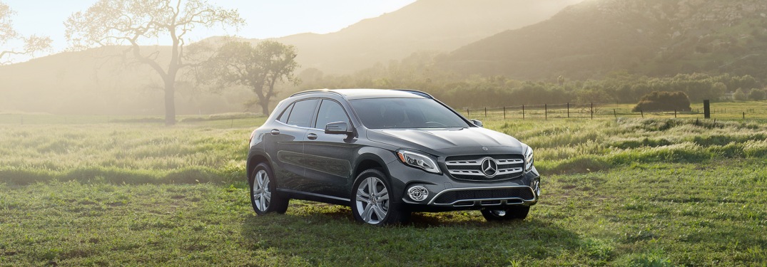 2018 Mercedes-Benz GLA parked in grass field