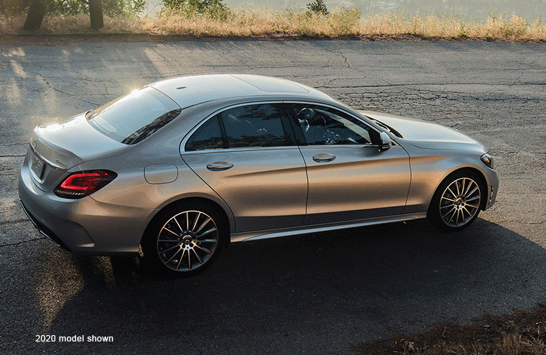 2021 Mercedes-Benz C-Class driving on a road