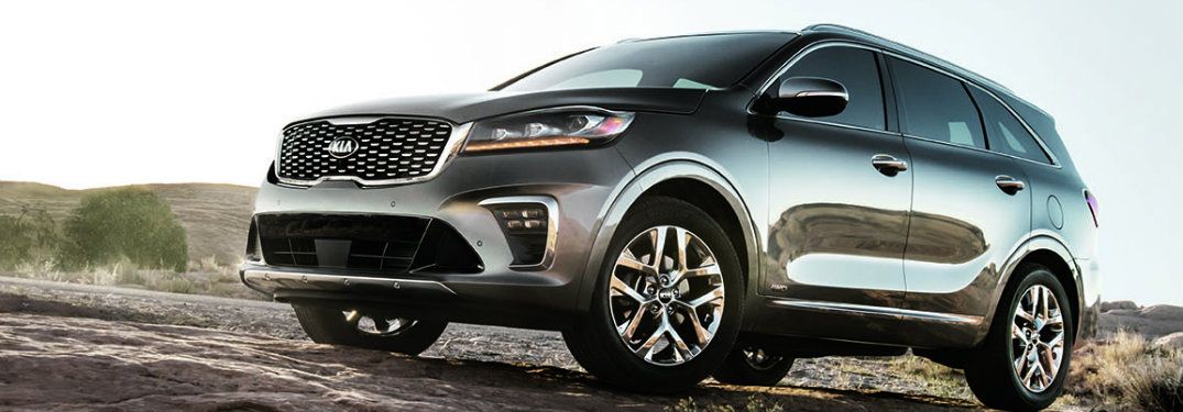 side view silver 2019 Kia Sorento