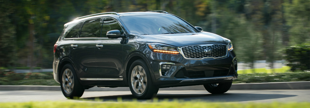 Side view of a 2019 Kia Sorento