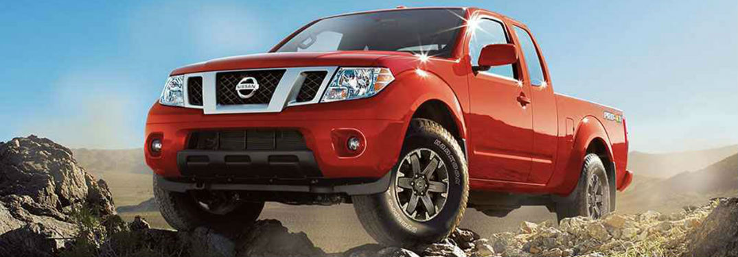 Nissan Frontier parked on off-road trail