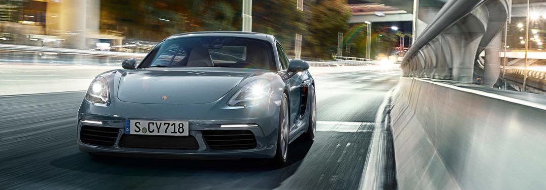 exterior front of the 2018 Porsche 718 Cayman