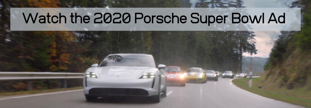 2020 Porsche cars drive in The Heist commercial with Watch the 2020 Porsche Super Bowl Ad