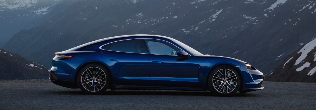 2020 Porsche Taycan from passenger side