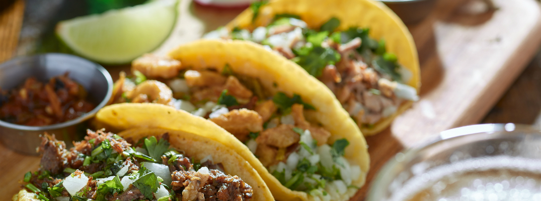 Mexican Street Tacos in Yellow Corn Shells